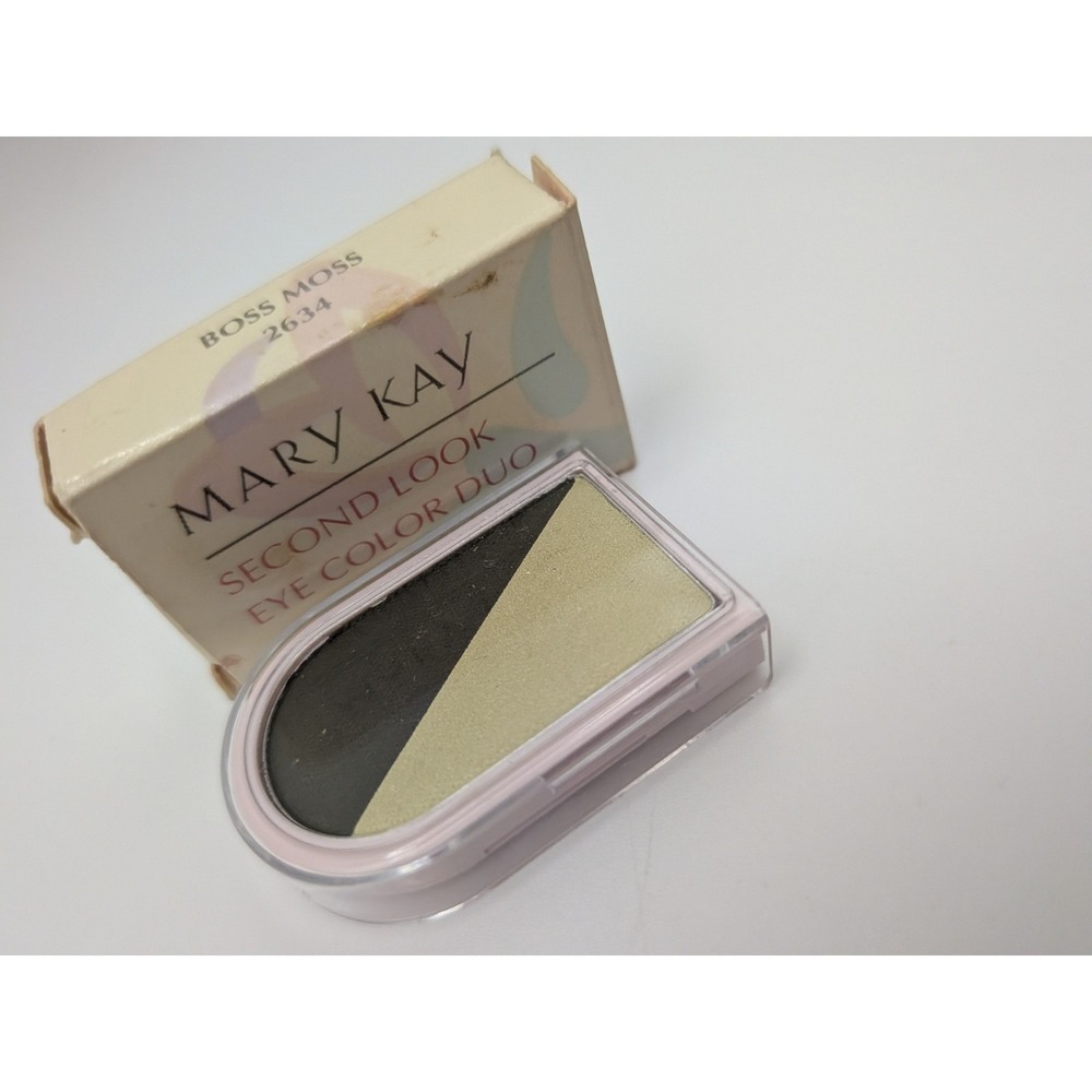 MARY KAY Second Look Eyeshadow Powder BOSS MOSS Duet 2634 0.07 oz In Box Vintage